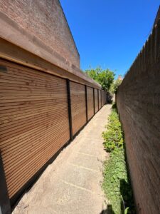 Rhombus schutting douglas hout